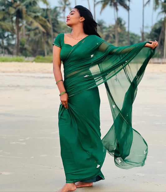 Emerald - house of suhiEmeraldSariHouse Of SuhiEmerald Greenhouse of suhi