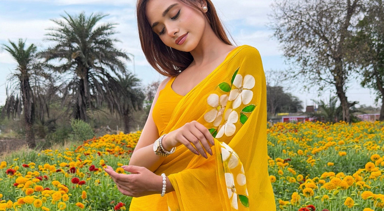 Handpainted (Floral) - house of suhi