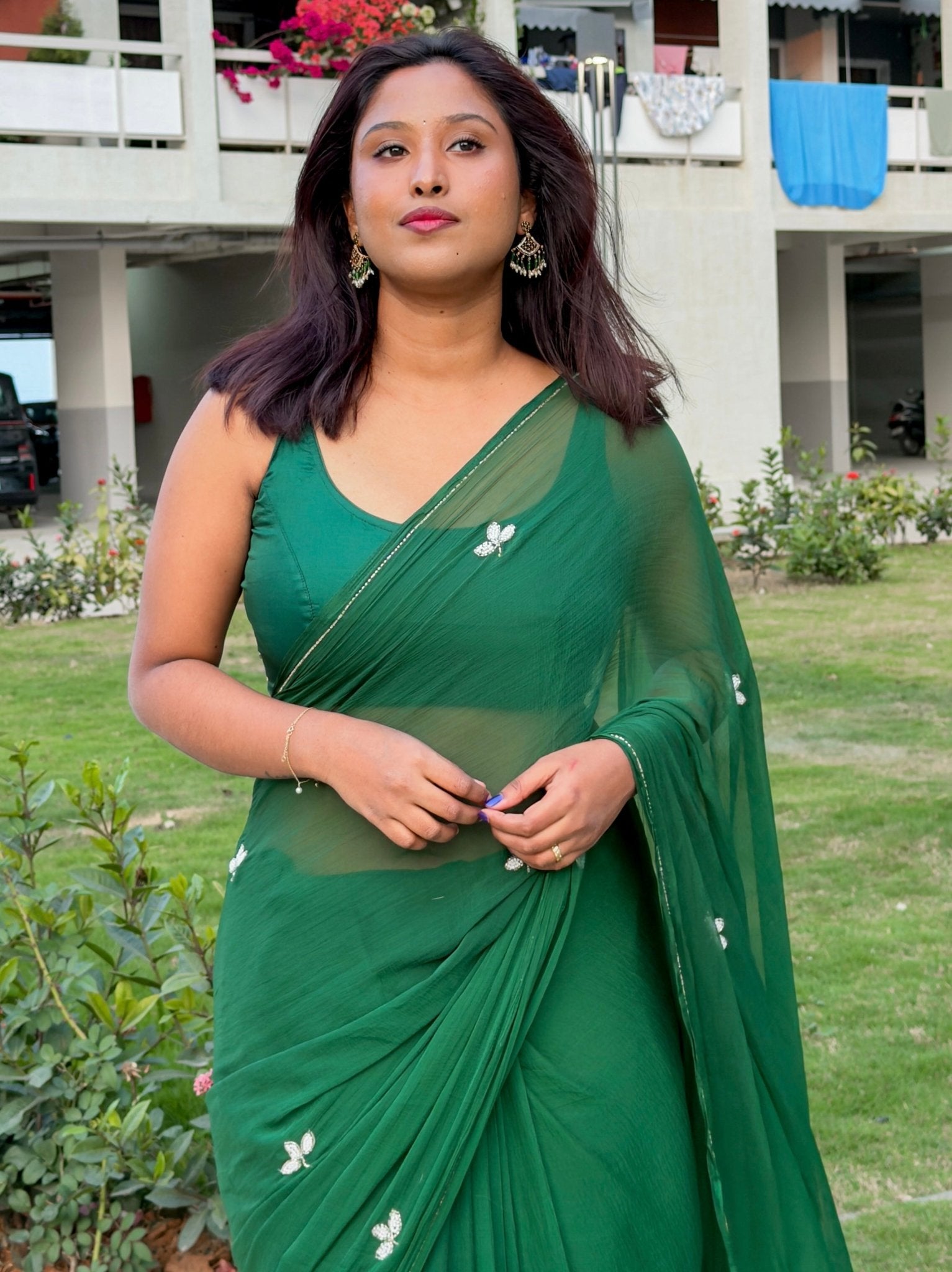 Emerald - house of suhiEmeraldSariHouse Of SuhiEmerald Greenhouse of suhi