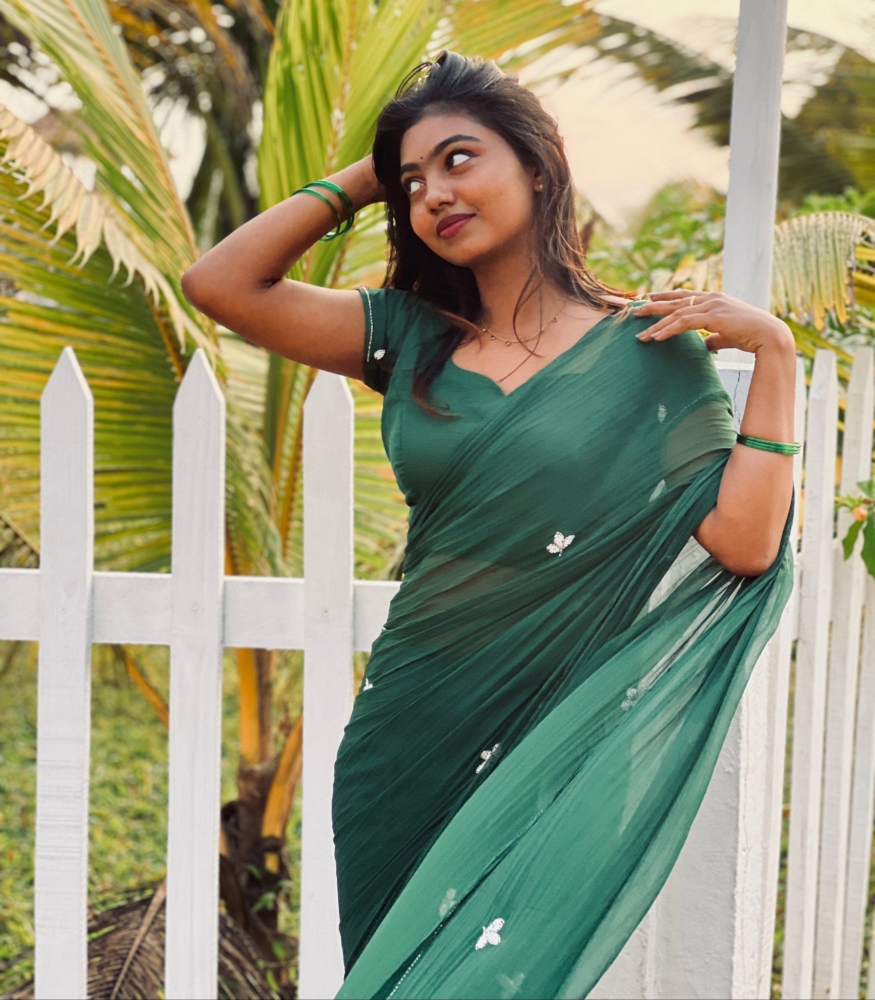 Emerald - house of suhiEmeraldSariHouse Of SuhiEmerald Greenhouse of suhi