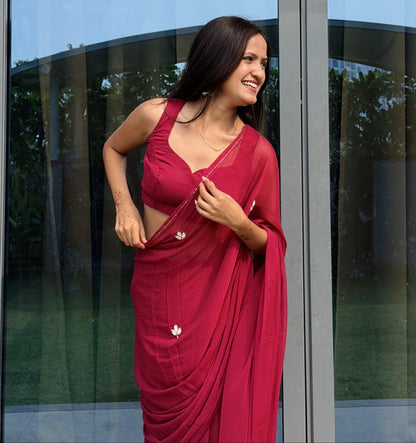 Vine 🍷 - house of suhiVine 🍷SariHouse Of SuhiBurgundy🍷house of suhi