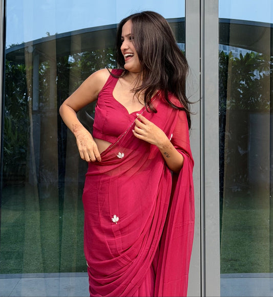 Vine 🍷 - house of suhiVine 🍷SariHouse Of SuhiBurgundy🍷house of suhi