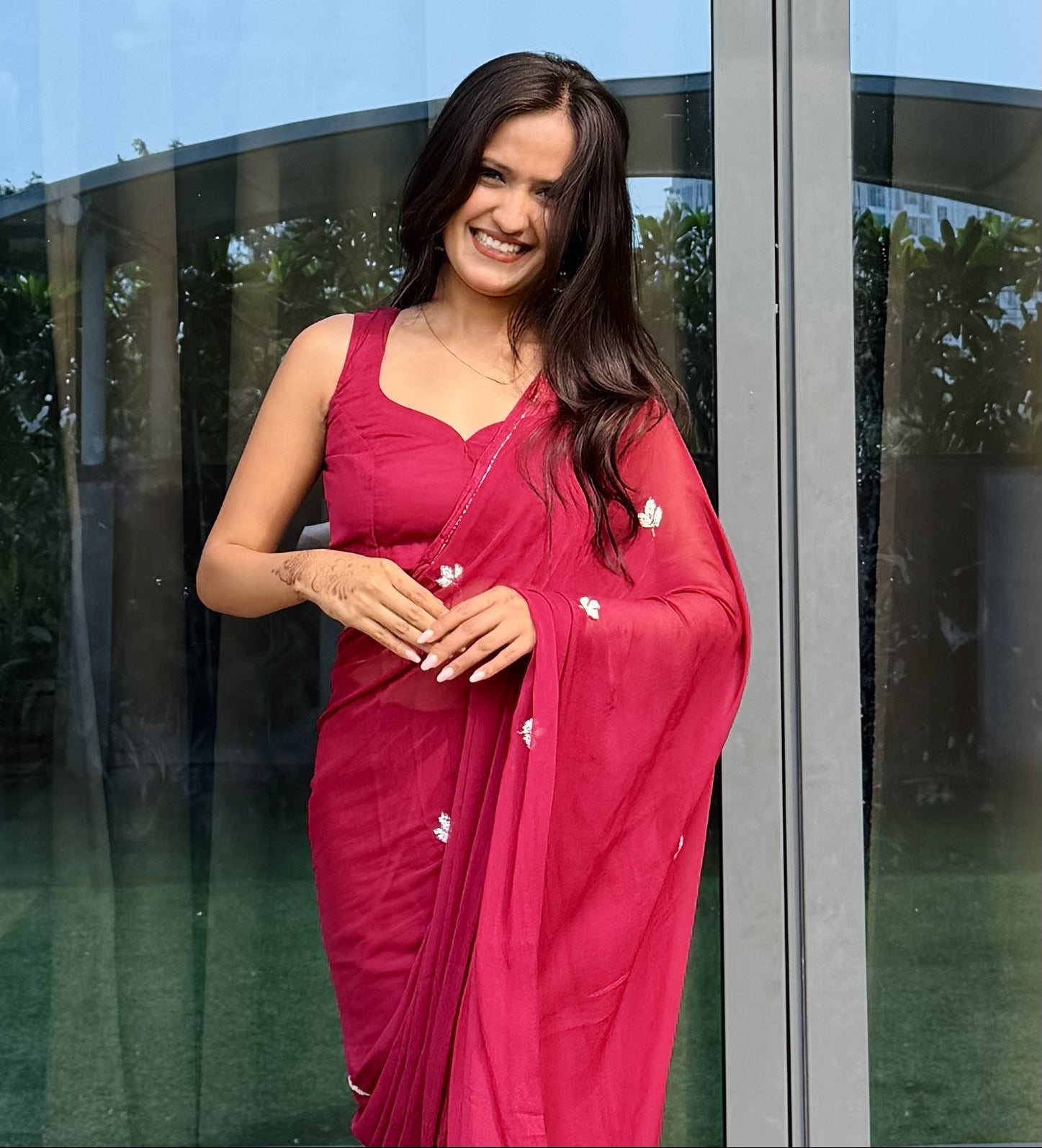 Vine 🍷 - house of suhiVine 🍷SariHouse Of SuhiBurgundy🍷house of suhi